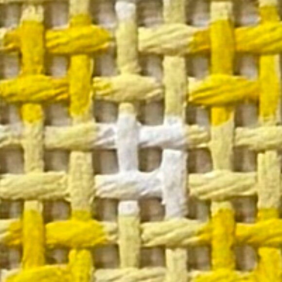 Gingham Bunny Rabbit Needlepoint - Picture 2 of 2